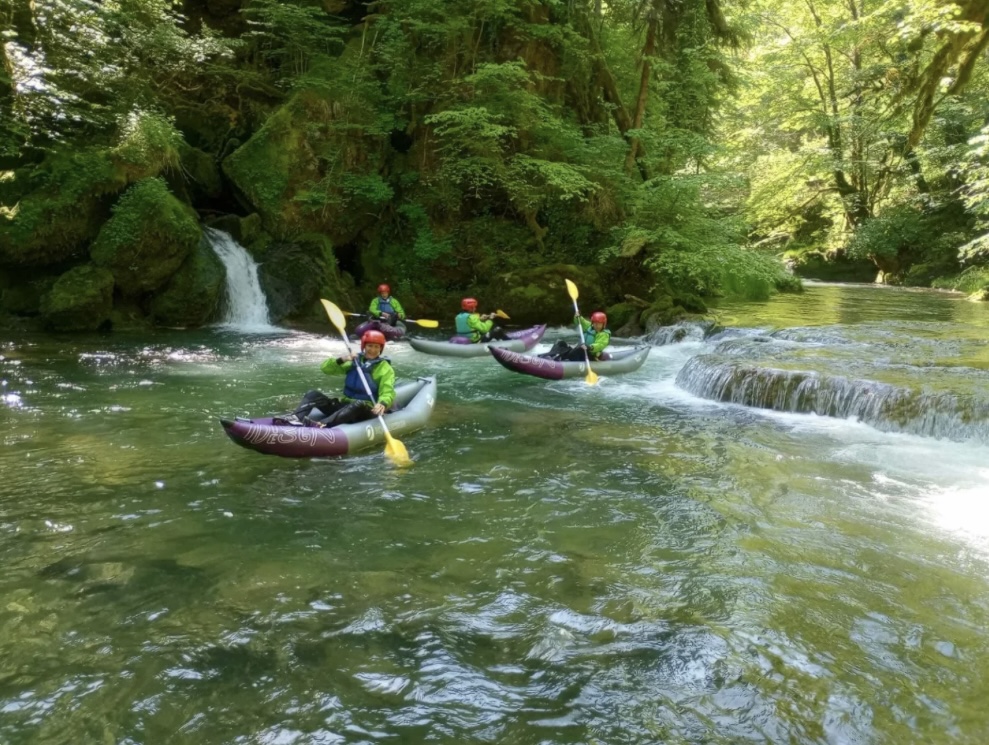 Sortie kayak en rivière avec Akila